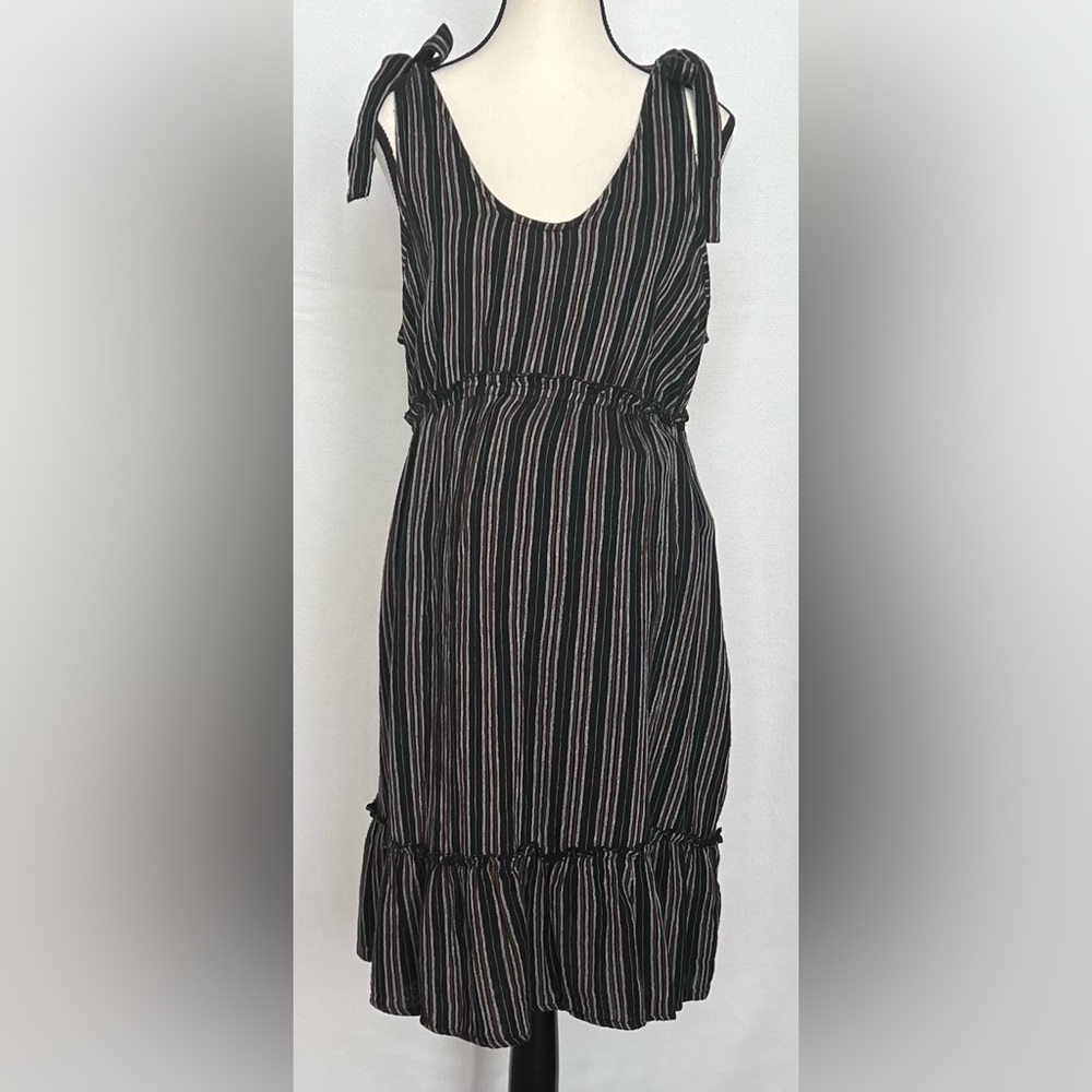 Sonoma Maternity Sleeveless Shoulder Tie Dress Large Summer Party Casual